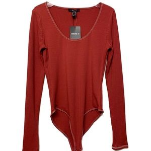 🧱 Brick Bodysuit with Snaps - Forever 21